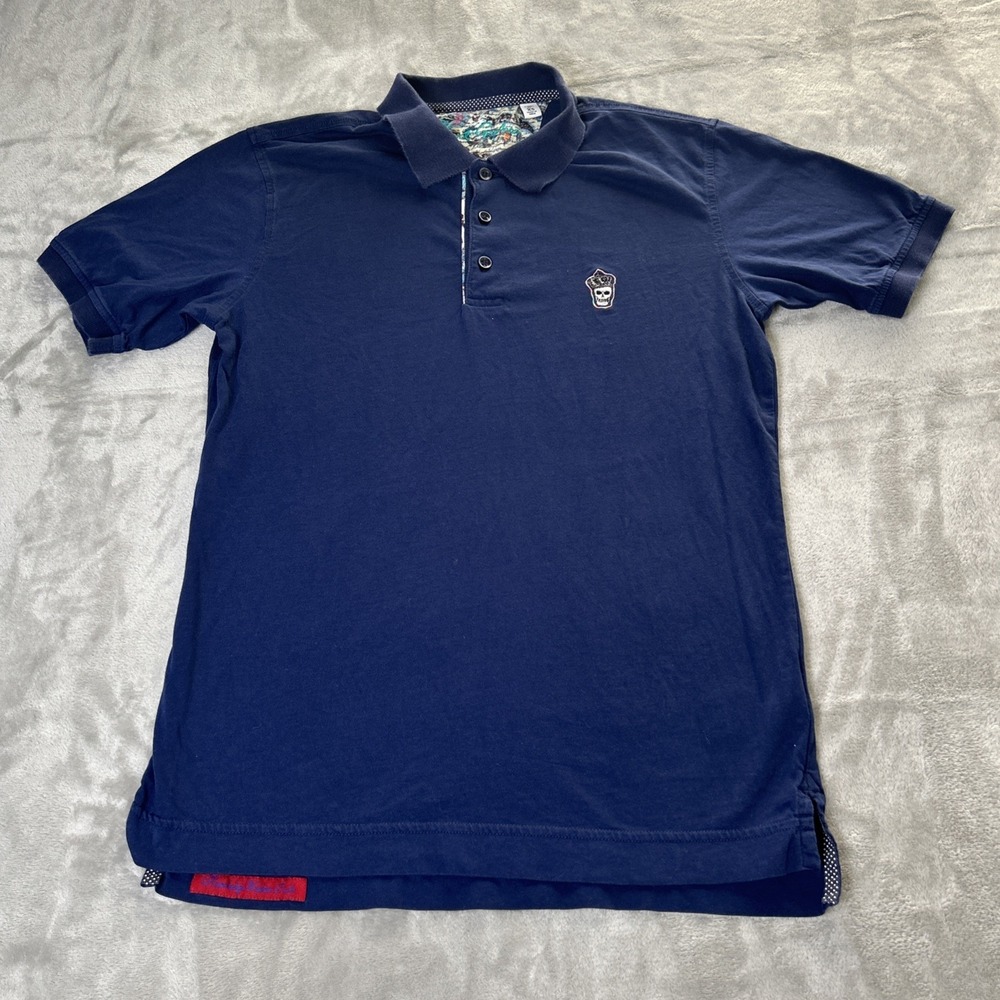 ROBERT GRAHAM Size Xs Blue Short Sleeve Shirt